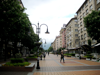 Downtown walking street in Sofia